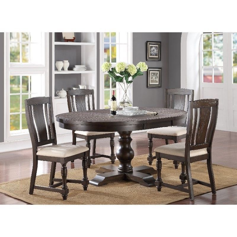 Dining Table, Pedestal Pertaining To Canalou 46'' Pedestal Dining Tables (View 9 of 20)