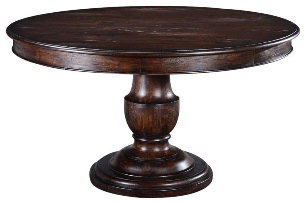 Dining Table Scottsdale Round Pedestal Base – Traditional Inside Recent Pedestal Dining Tables (View 16 of 20)