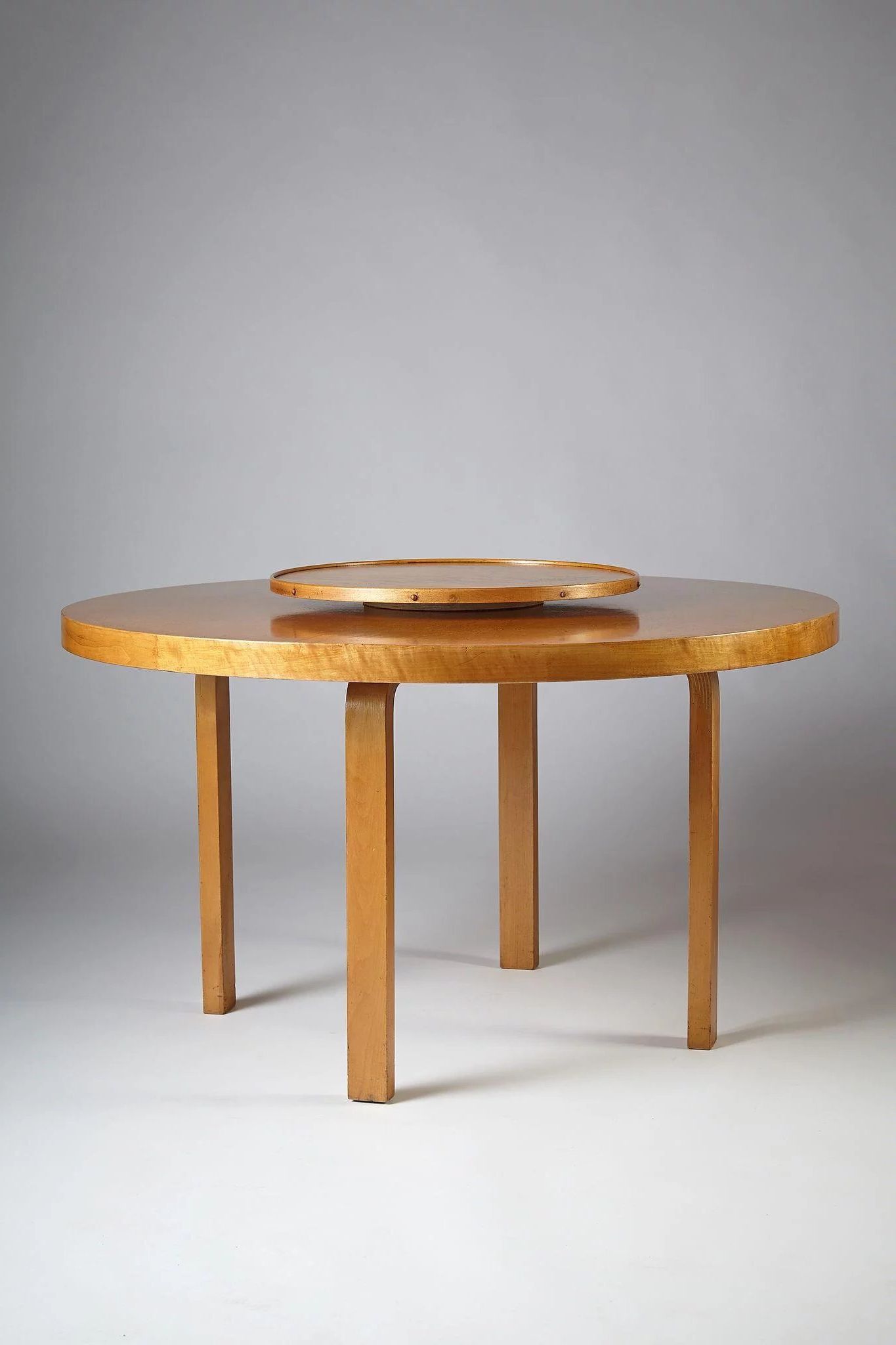 Dining Table With Carousel Designedalvar Aalto For Throughout Preferred Joyl  (View 3 of 20)