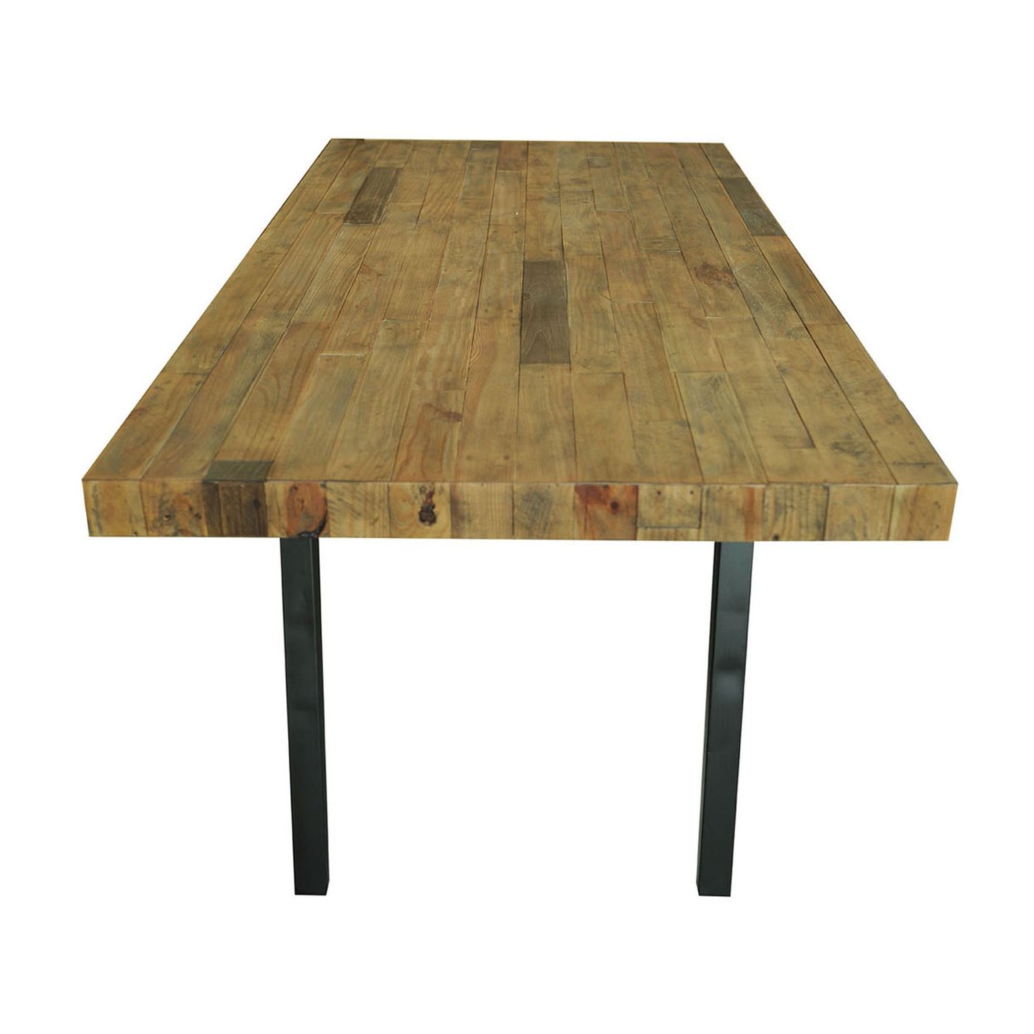 Dixon 29'' Dining Tables Intended For Most Up To Date Dixon Dining Table/recycled Pine+metal/black Metal Matte (Gallery 20 of 20)