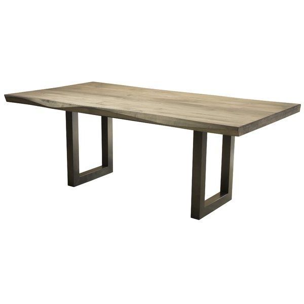 Drake Maple Solid Wood Dining Tables Within 2020 This Fusco Maple Sculpted Edge Dining Table That Enables (View 2 of 20)