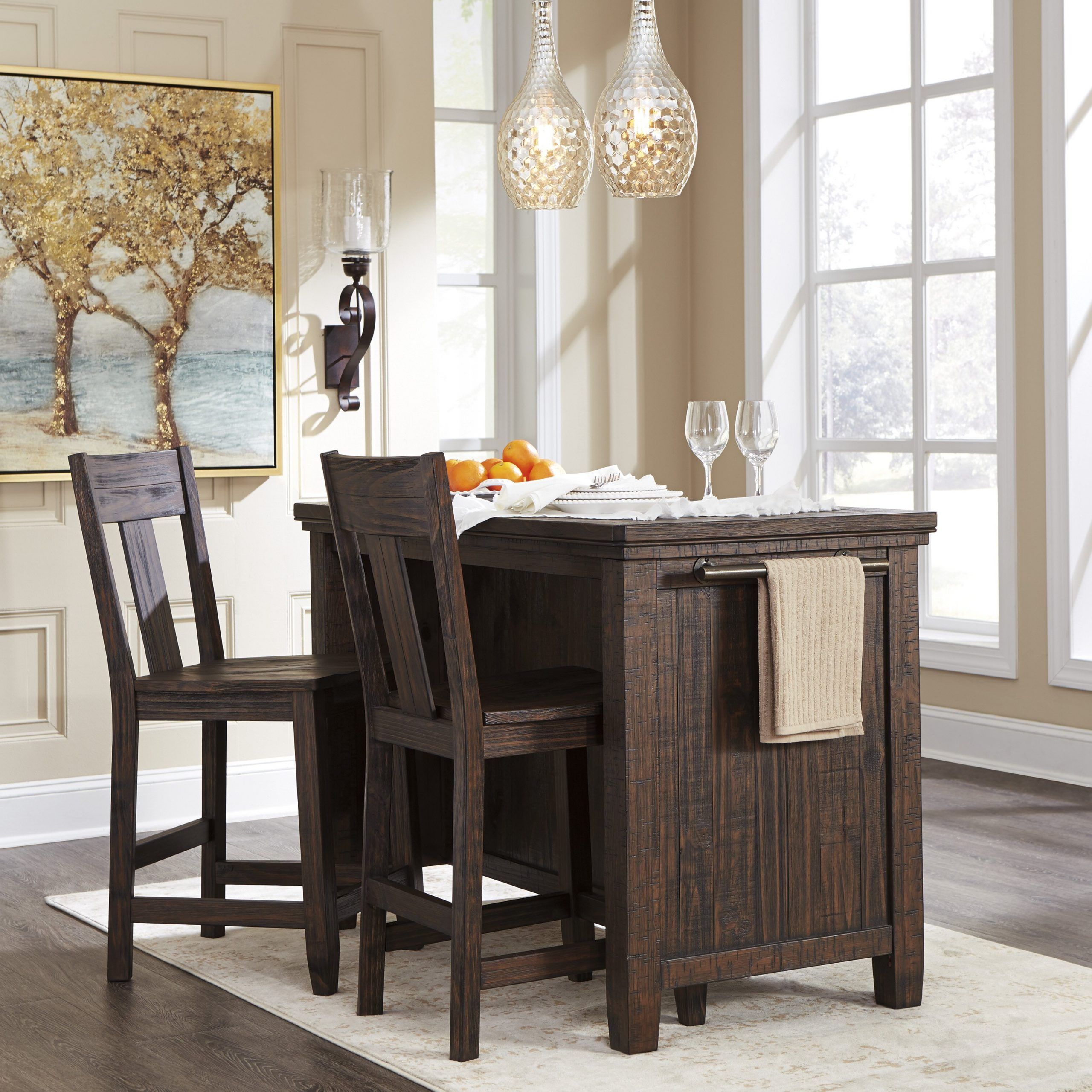 Eduarte Counter Height Dining Tables In Preferred Signature Designashley Trudell Counter Height Dining (View 17 of 20)