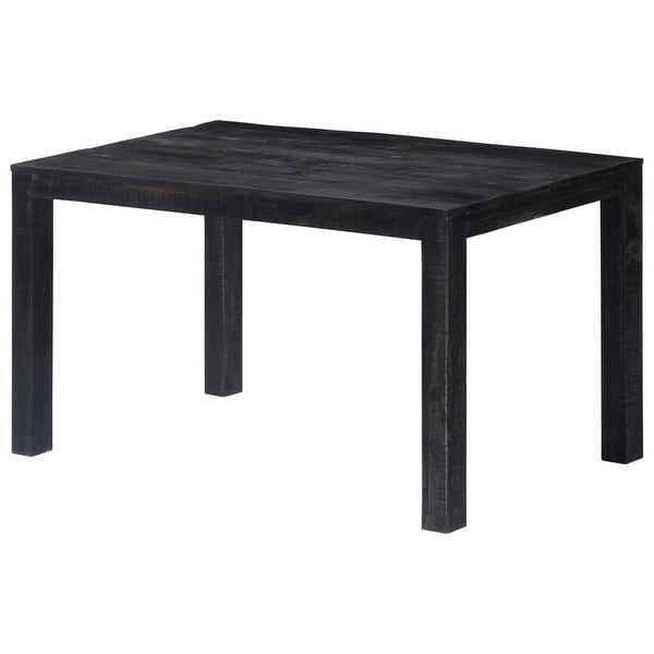 Elderton 30'' Solid Wood Dining Tables Inside Favorite Shop Vidaxl Dining Table Black 55.1"x (View 8 of 20)