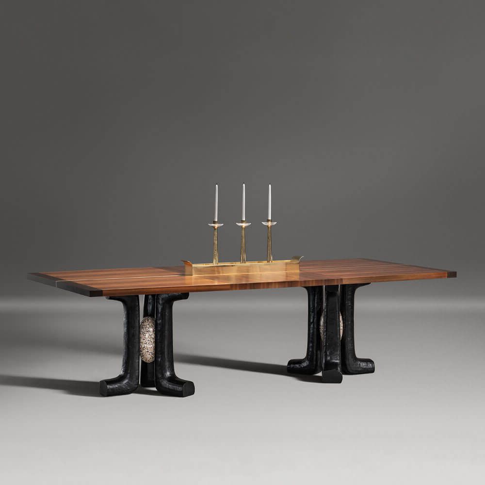 Êres Dining Table With Wooden Topalexander Lamont (Gallery 5 of 20)