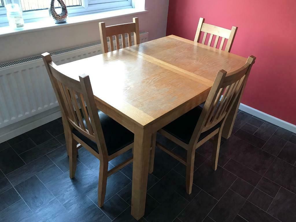 Extendable Dining Table And 4 Chairs (View 6 of 20)