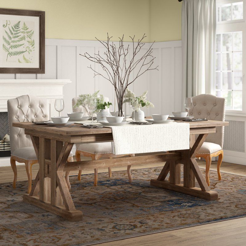 Extendable Pine Solid Wood Dining Table (with Images Inside 2019 Bradly Extendable Solid Wood Dining Tables (View 7 of 20)
