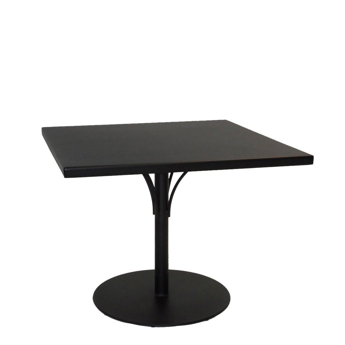 Famous 28'' Pedestal Dining Tables Regarding Aluminum Solid Top 36" Square Dining Table With Pedestal (View 13 of 20)