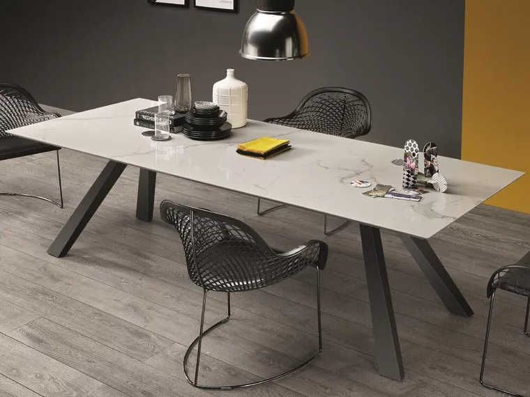 Famous Balfour 39'' Dining Tables In Midj Zeus Marble Calacatta With Graphite 98''w X 39''d (View 17 of 20)