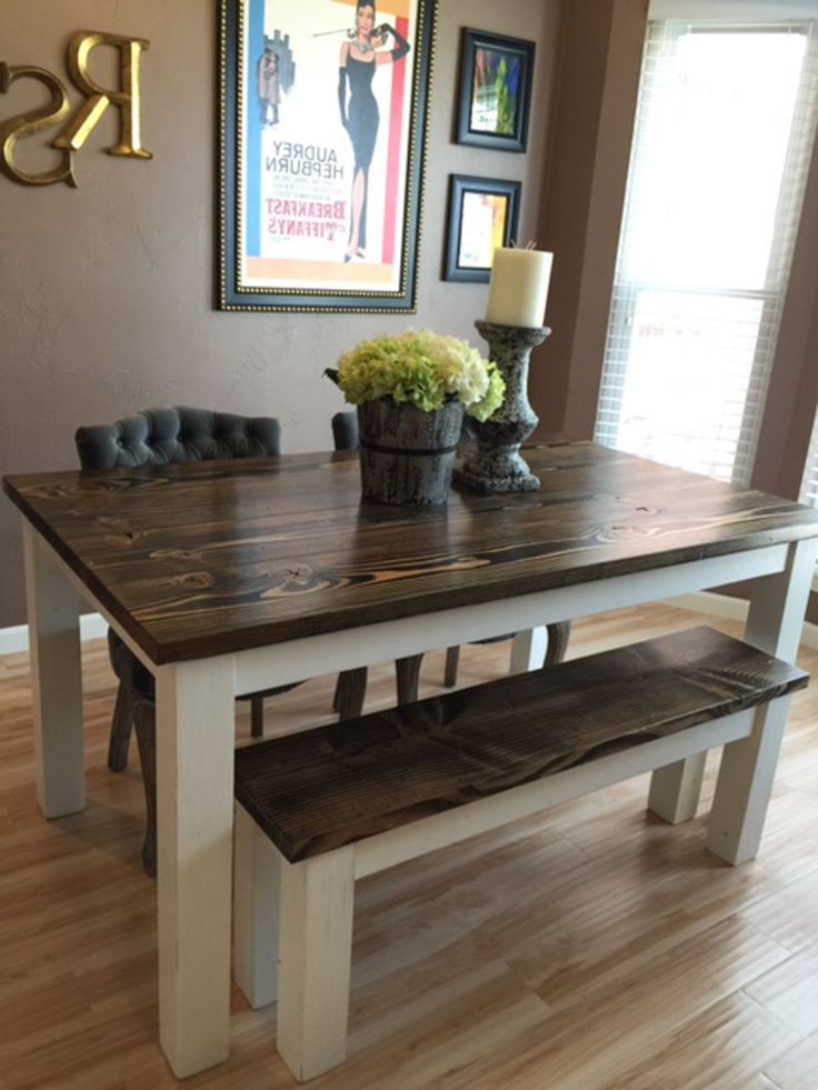 Farmhouse Kitchen Tables Pertaining To Keown 43'' Solid Wood Dining Tables (Gallery 19 of 20)