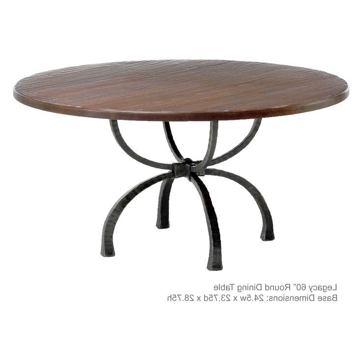 Fashionable 15 Wrought Iron Coffee Table Base Images (with Images Regarding Deonte 38'' Iron Dining Tables (View 5 of 20)