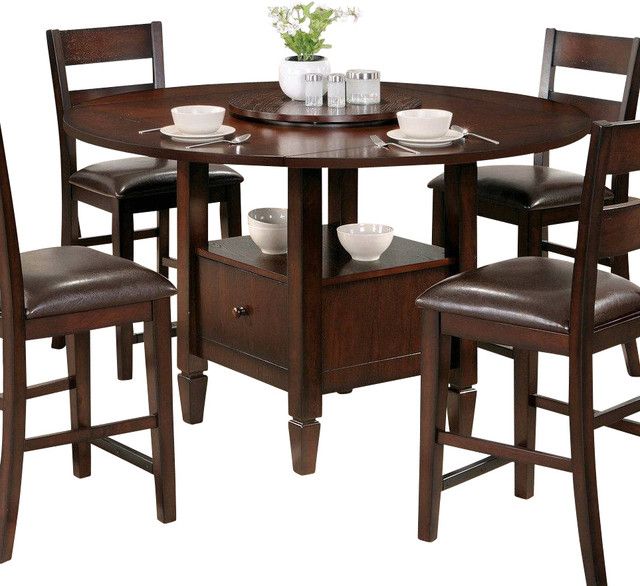 Fashionable Steve Silver Gibson Casual 42 Inch Round Counter Height In Darbonne 42'' Dining Tables (View 8 of 20)