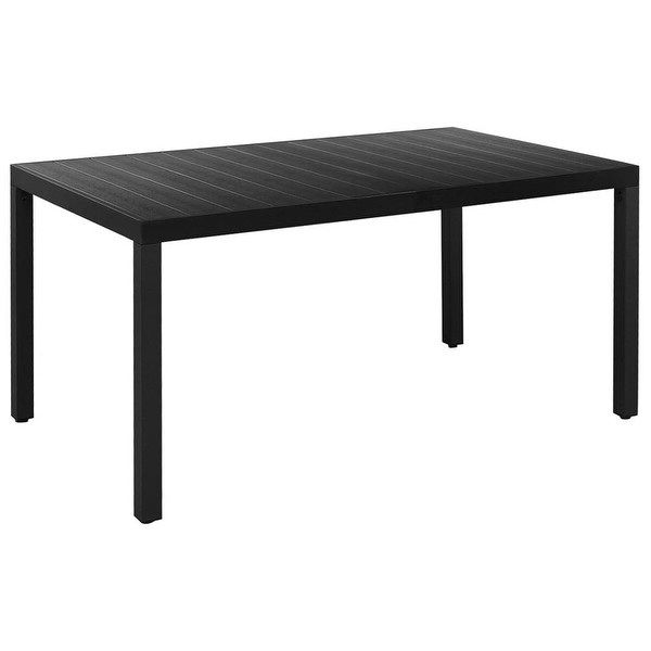 Favorite Clennell 35.4'' Iron Dining Tables Pertaining To Shop Vidaxl Garden Dining Table Wpc Aluminum 59.1"x (View 6 of 20)