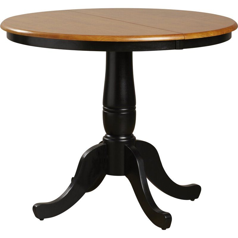 Favorite Katarina Extendable Rubberwood Solid Wood Dining Tables Intended For Lark Manor Overbay Extendable Rubberwood Solid Wood Dining (View 18 of 20)