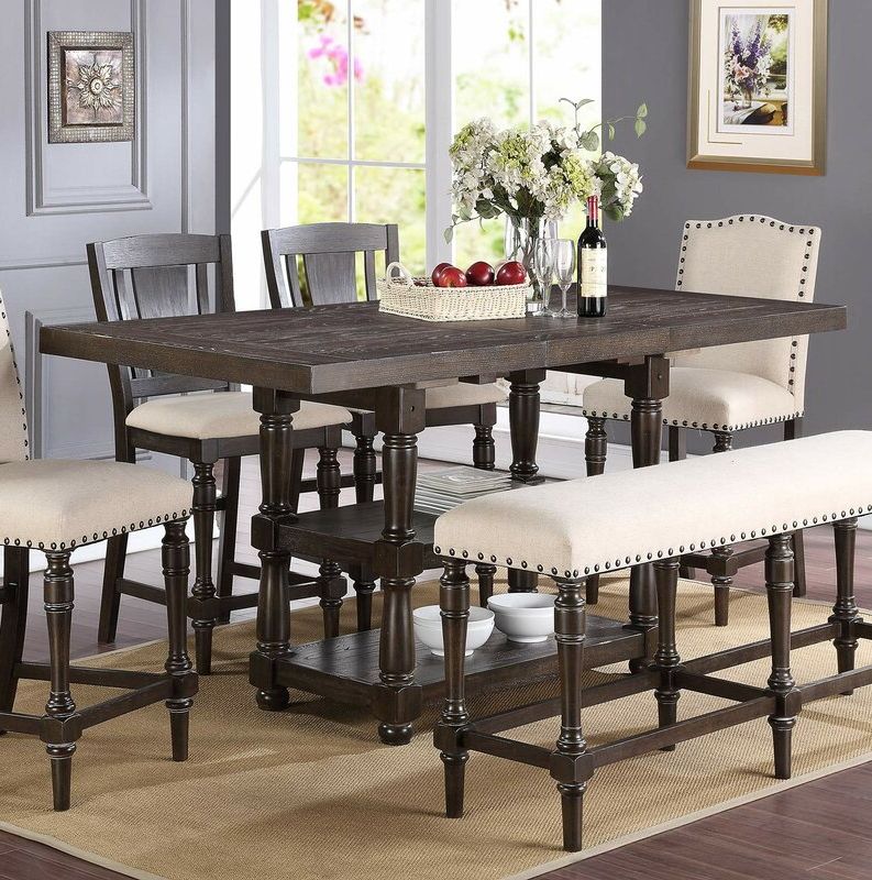 Favorite Laurel Foundry Modern Farmhouse Fortunat Counter Height With Counter Height Extendable Dining Tables (View 6 of 20)