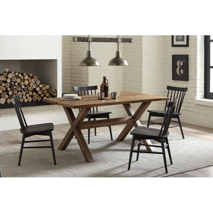 Febe Pine Solid Wood Dining Tables Throughout Well Known Township Pine Solid Wood Dining Table (View 16 of 20)
