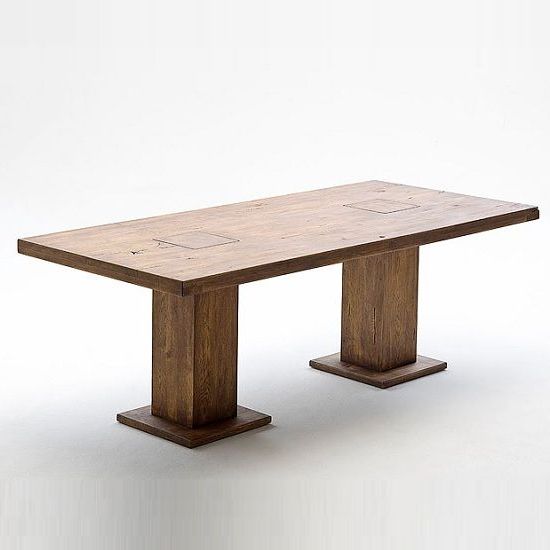Granger 31.5'' Iron Pedestal Dining Tables Inside Well Known Mancinni 260cm Wooden Pedestal Dining Table In 2020 (Gallery 6 of 20)