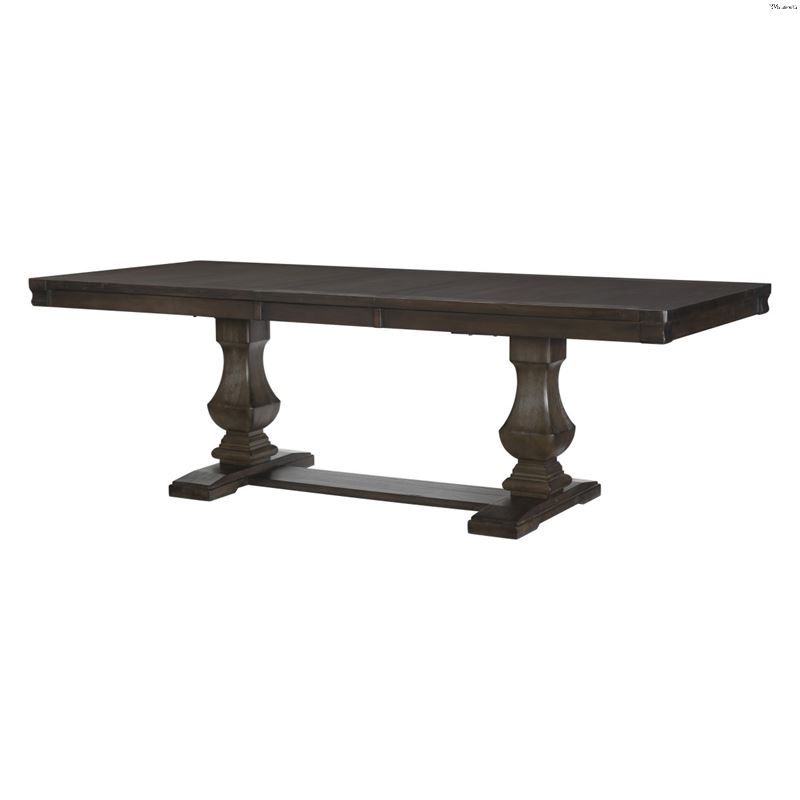 Hemmer 32'' Pedestal Dining Tables Inside Latest Southlake Double Pedestal Trestle Dining Table 5741  (View 14 of 20)