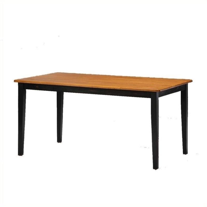 Hitchin 36'' Dining Tables With Regard To Fashionable 36" X 60" Wood Dining Table In Black And Oak –  (View 15 of 20)
