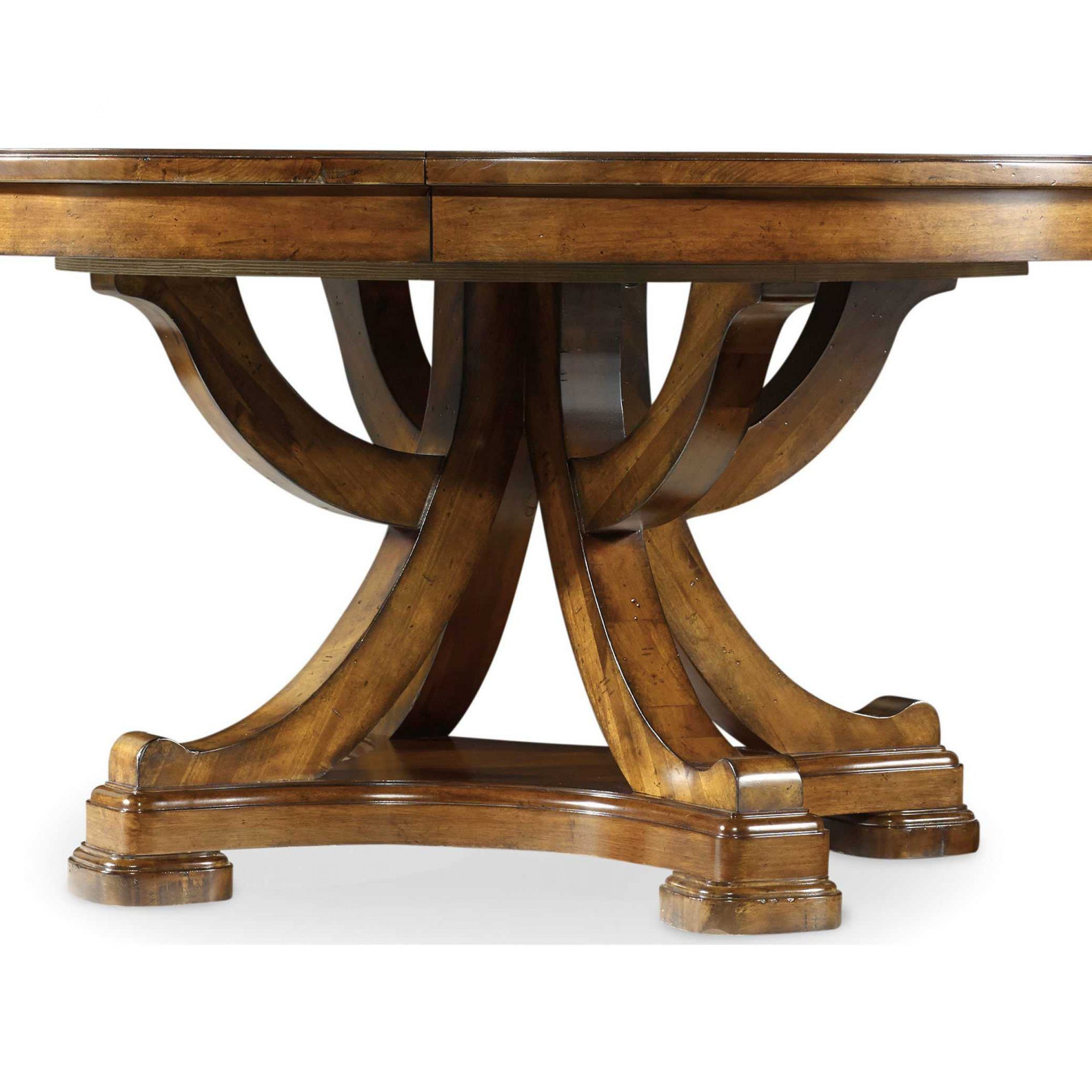 Hooker Furniture Tynecastle Medium Wood 60'' Wide Round For Most Popular 28'' Pedestal Dining Tables (View 14 of 20)