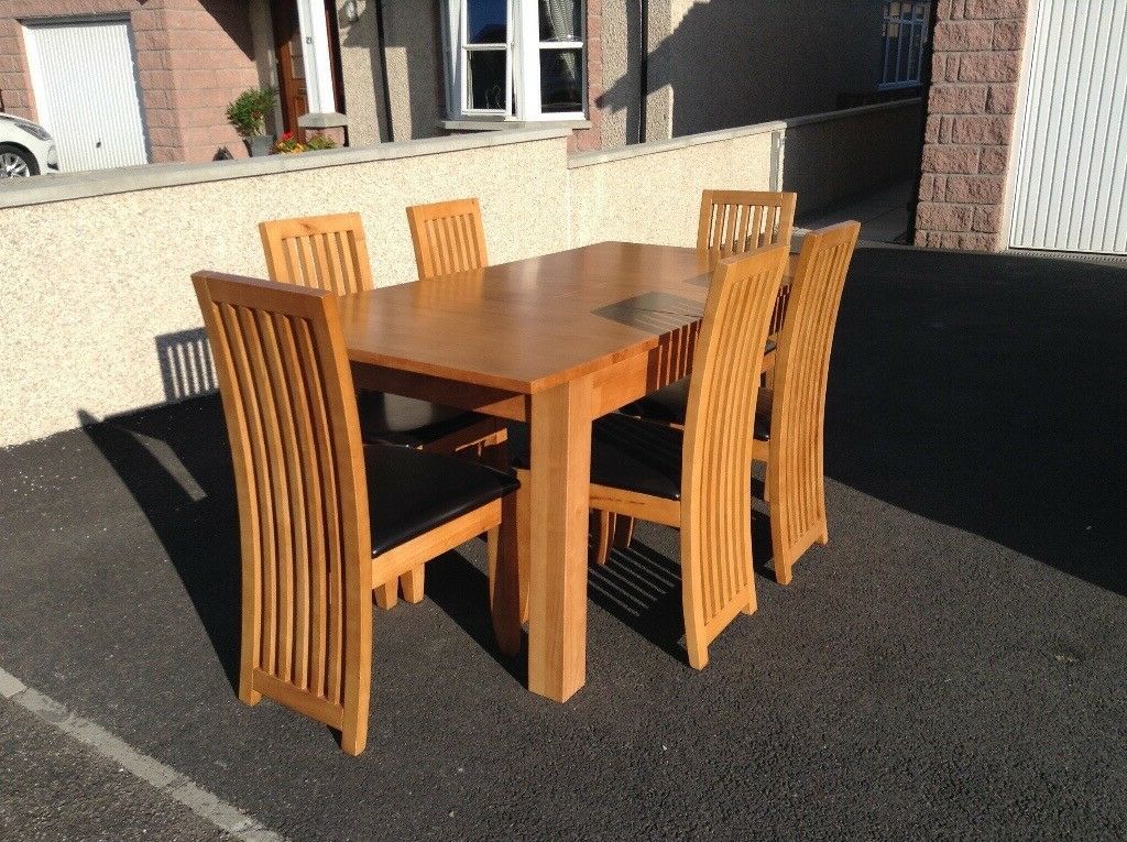 In Keith, Moray Regarding Most Current Villani Drop Leaf Rubberwood Solid Wood Pedestal Dining Tables (View 10 of 20)
