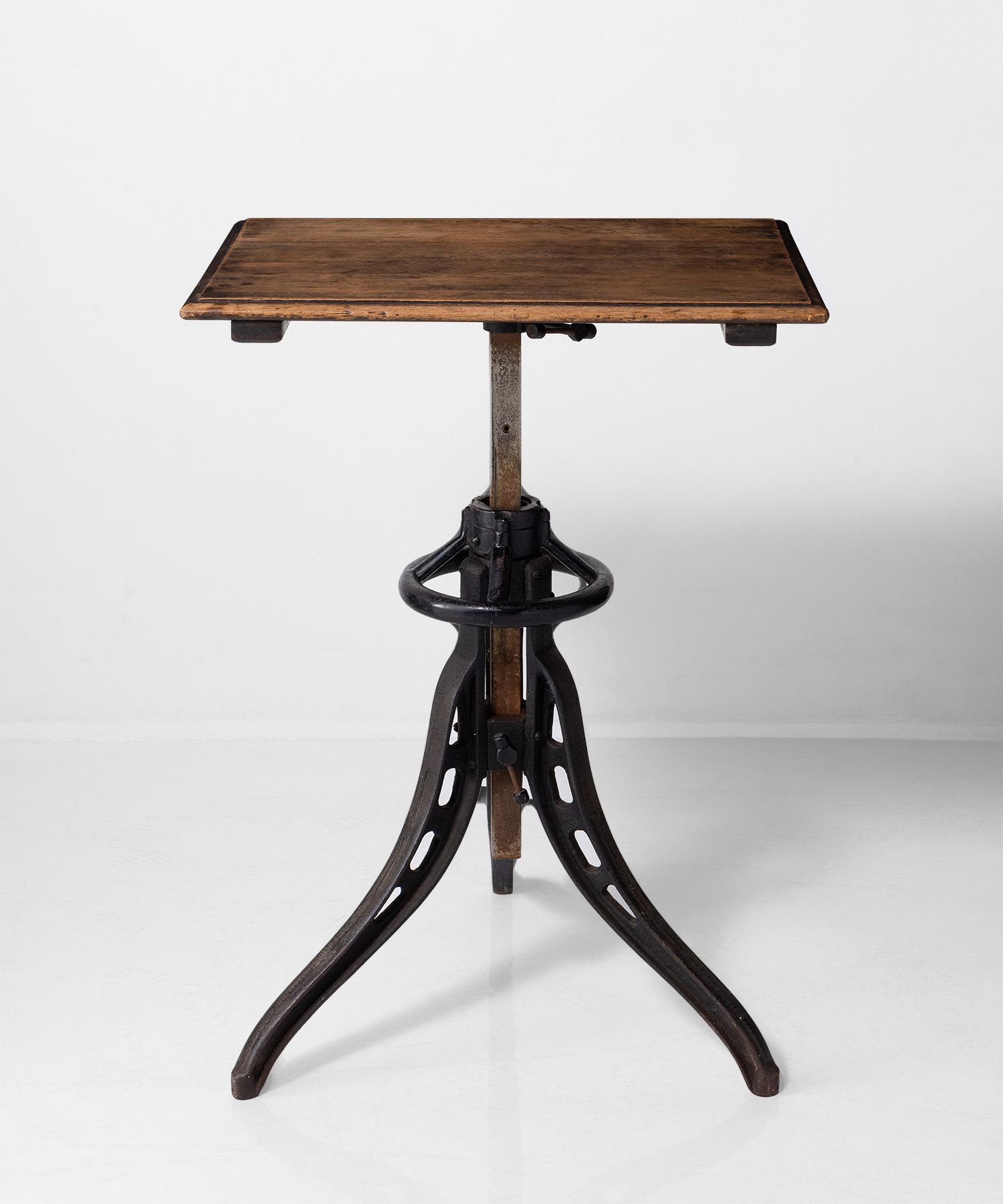 Iron Adjustable Typist Table :: Obsolete Throughout Fashionable Deonte 38'' Iron Dining Tables (View 2 of 20)