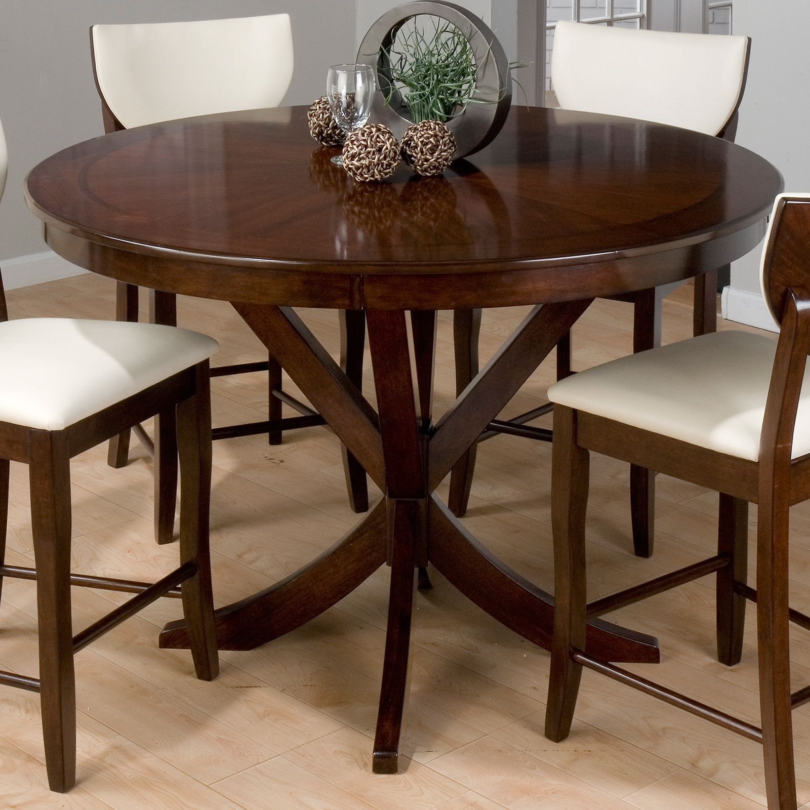 Jofran Satin Street Round Counter Height Table At Hayneedle In Widely Used Liesel Bar Height Pedestal Dining Tables (View 11 of 20)