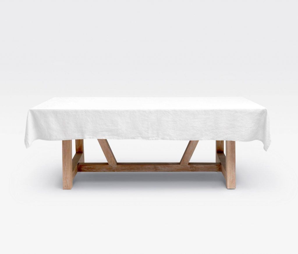 Johanna White Rectangular 112"l X 70"w Tablecloth Regarding Most Recently Released Murphey Rectangle 112" L X 40" W Tables (View 5 of 20)