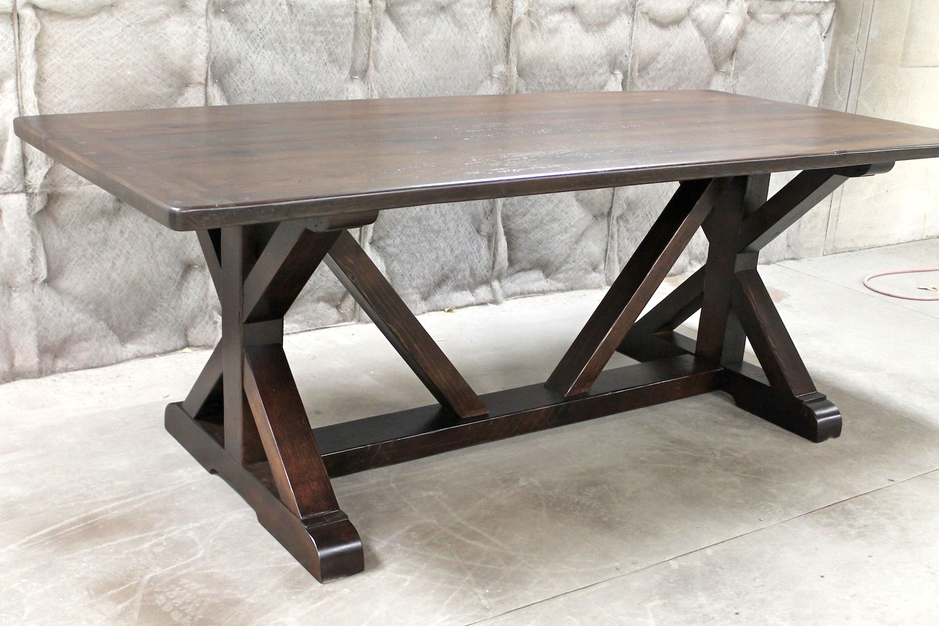 Kara Trestle Dining Tables Pertaining To Preferred Restoration Hardware Inspired X Base Trestle Table (View 15 of 20)