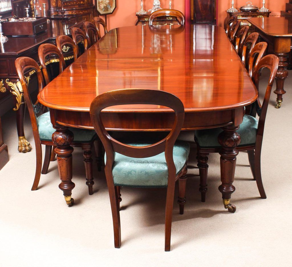 Latest Neves 43'' Dining Tables Inside Antique Mahogany Dining Room Chairs Georgian 1915 Antique (View 18 of 20)