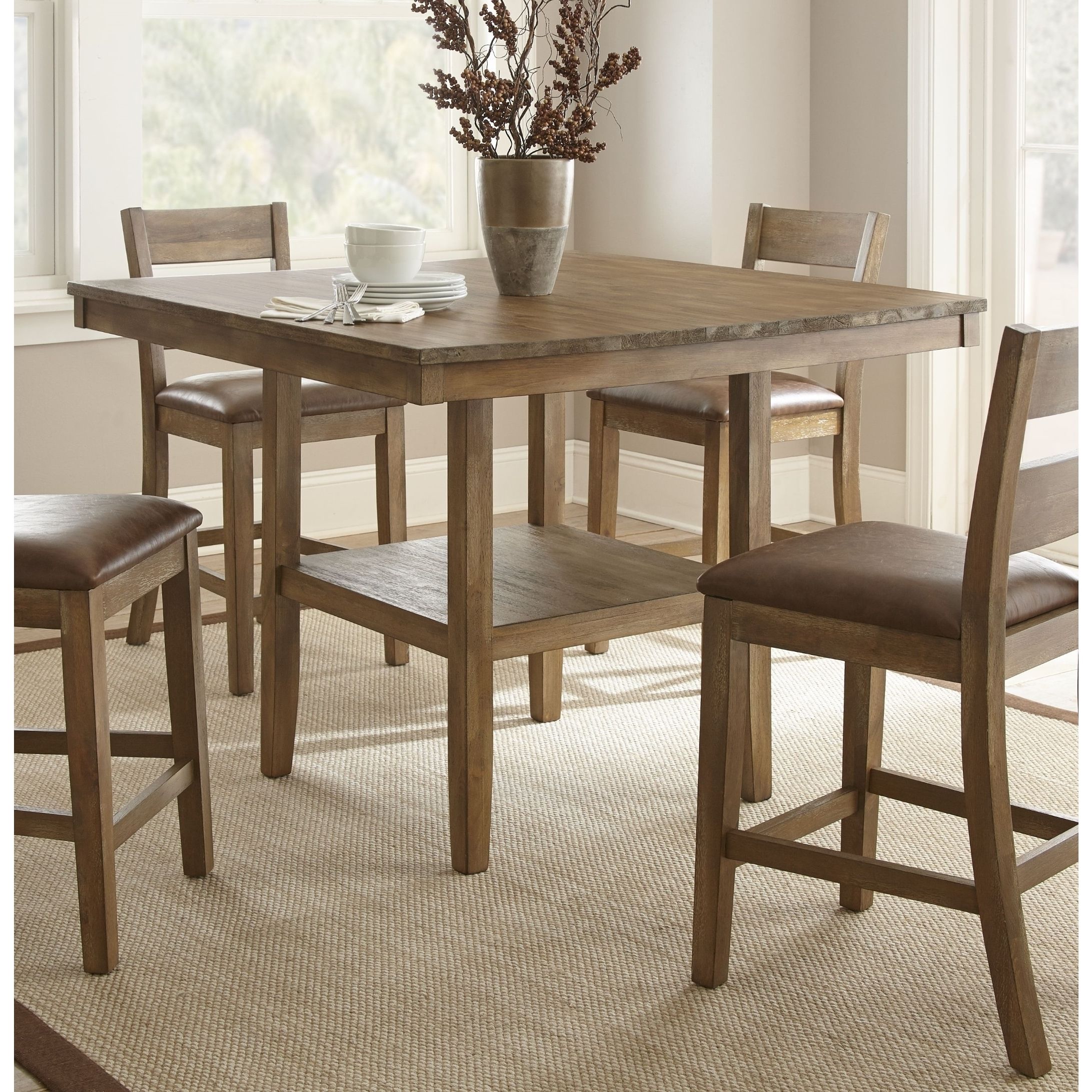 Latest Overstreet Bar Height Dining Tables Regarding Gathering Height Dining Table – Home Design Ideas (View 2 of 20)