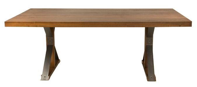 Latest Tylor Maple Solid Wood Dining Tables Throughout Union Rustic Beldale Maple Extendable Solid Wood Dining (View 8 of 20)