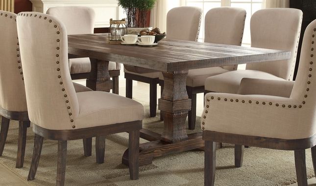 Leonel 72" 90" Trestle Dining Table In Brown Distressed Pertaining To Most Popular Nerida Trestle Dining Tables (Gallery 18 of 20)