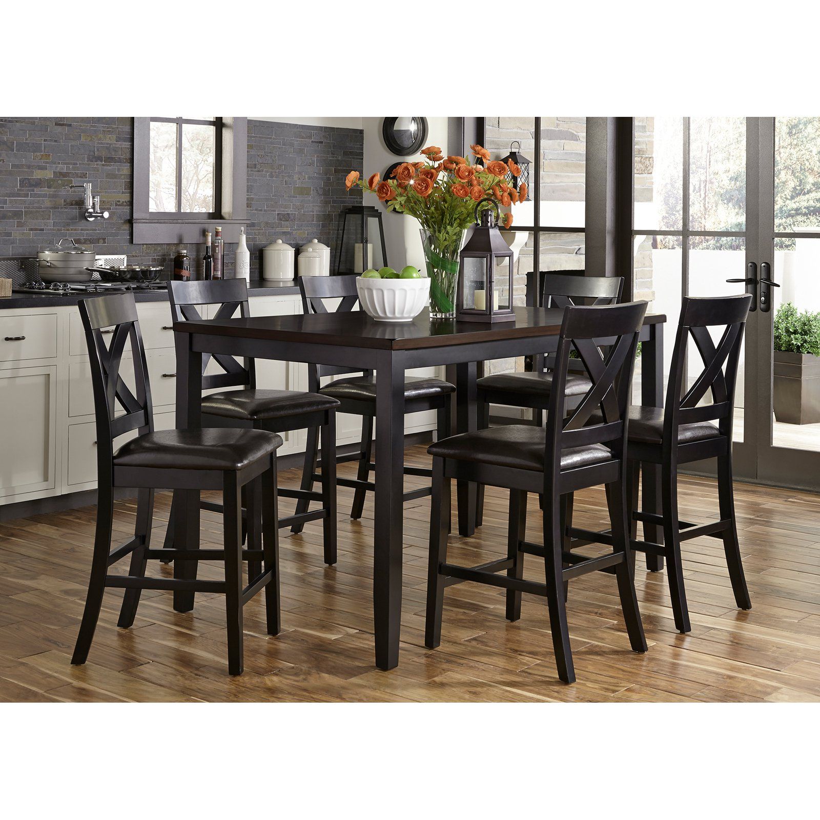 Liberty Furniture Industries Thornton Ii 7 Piece Counter With 2020 Andrenique Bar Height Dining Tables (View 16 of 20)