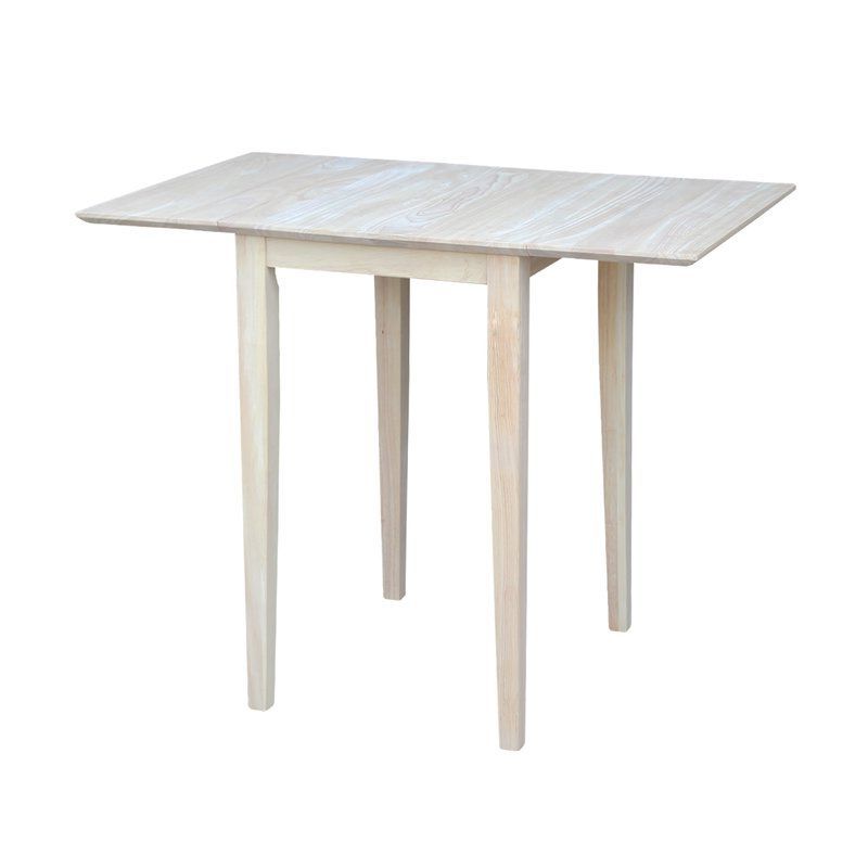 Lynn Extendable Drop Leaf Rubberwood Solid Wood Dining With 2020 Katarina Extendable Rubberwood Solid Wood Dining Tables (View 11 of 20)