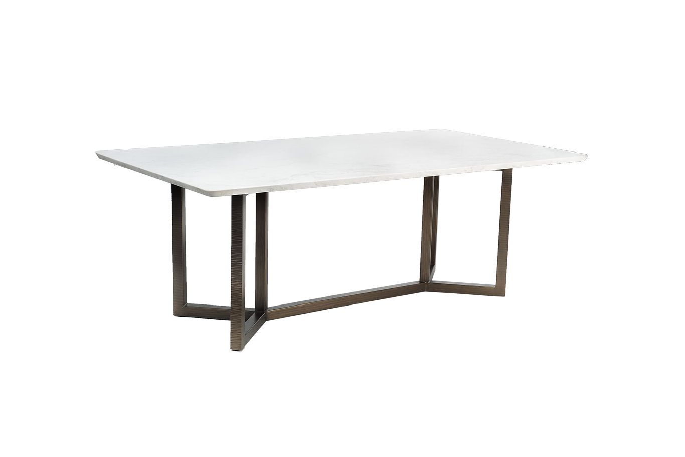 Marble And Iron Dining Table – Mecox Gardens Regarding Well Known Deonte 38'' Iron Dining Tables (View 3 of 20)