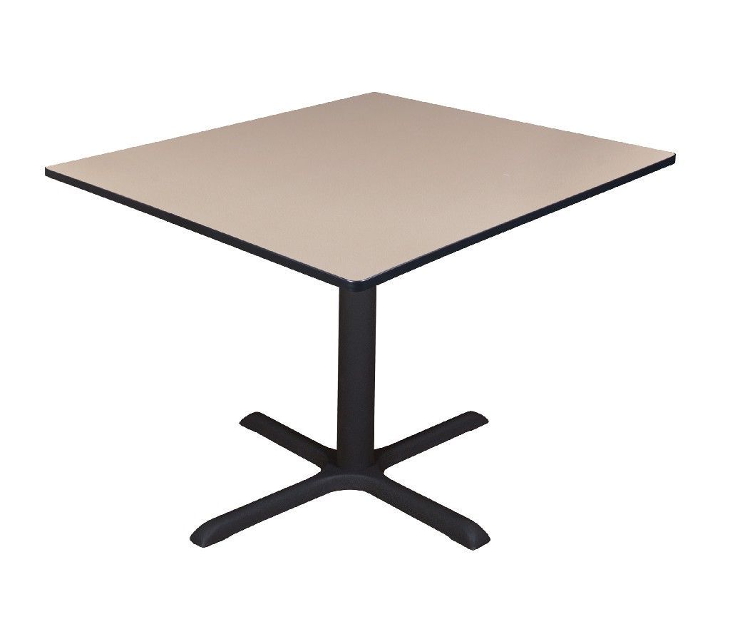 Midtown Solid Wood Breakroom Tables Within Preferred Cain 48" Square Breakroom Table In Beige – Regency (View 5 of 20)
