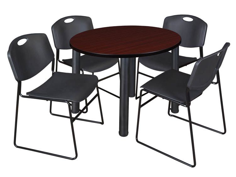 Mode Round Breakroom Tables Regarding Popular Buy Cheap 42″ Round Breakroom Table  Mahogany/ Black &  (View 4 of 20)