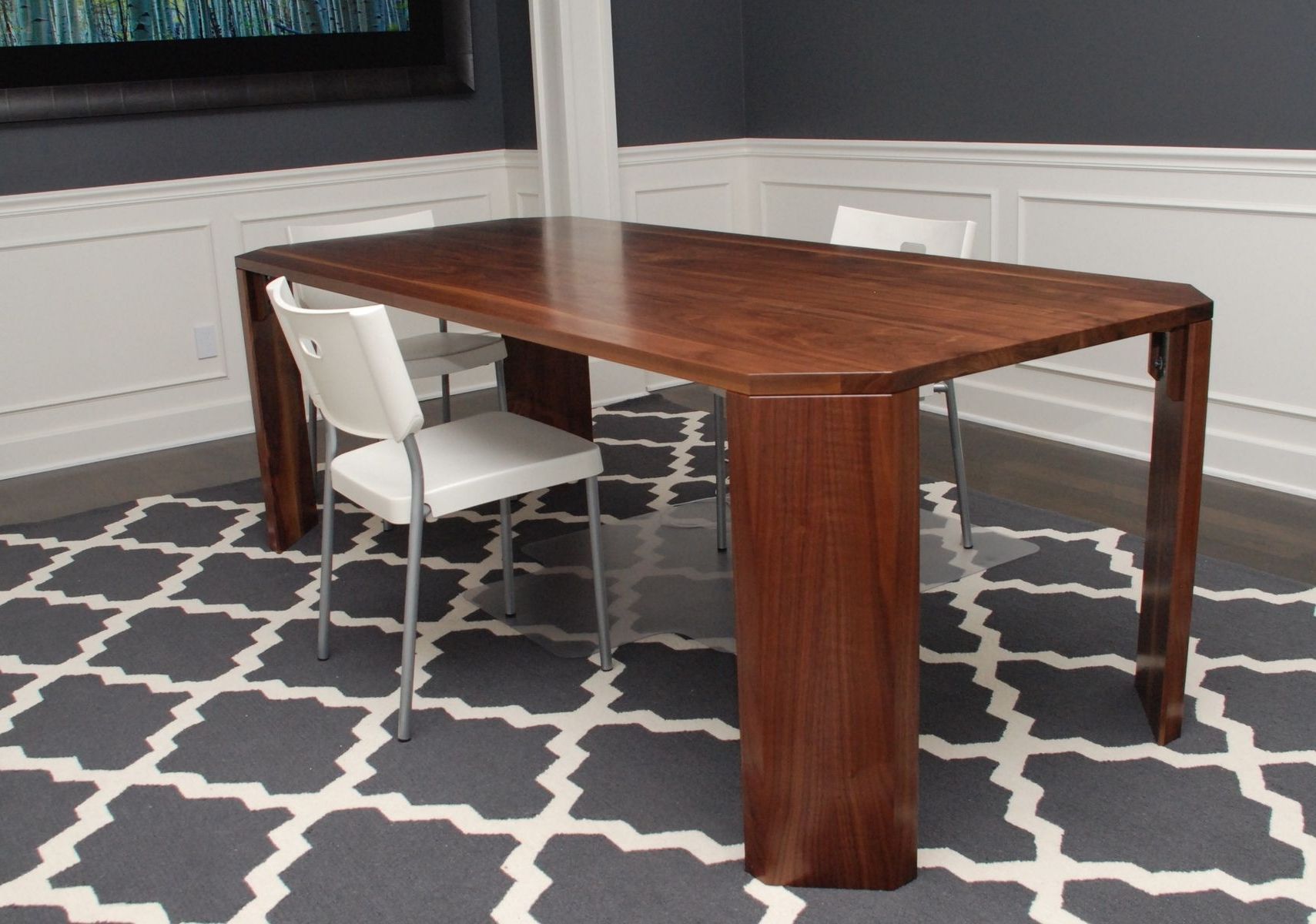 Modern Walnut Dining Table (View 3 of 20)