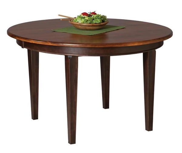 Monogram 48'' Solid Oak Pedestal Dining Tables Pertaining To Preferred Solid Wood 48" Round Dining Table From Dutchcrafters Amish (View 14 of 20)