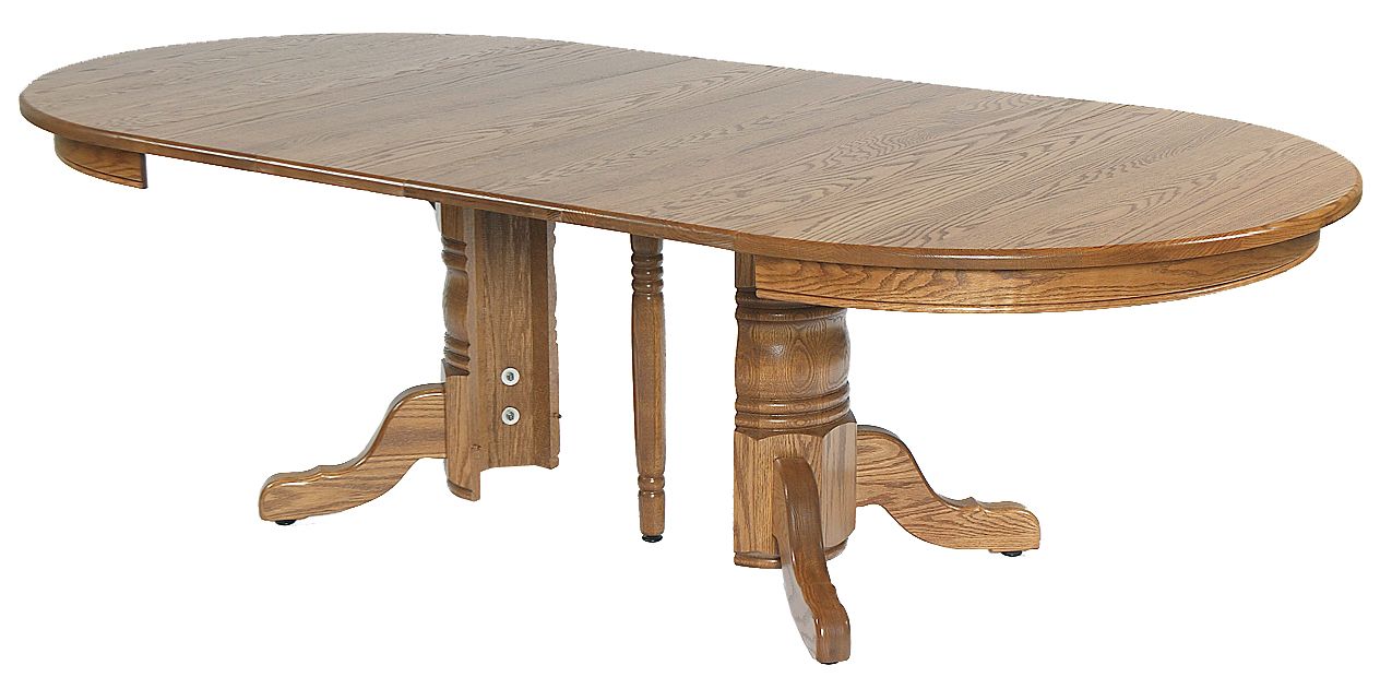 Monogram 48'' Solid Oak Pedestal Dining Tables Throughout Current 42 X 48 Single Split Pedestal Table – Amish Furniture (Gallery 20 of 20)