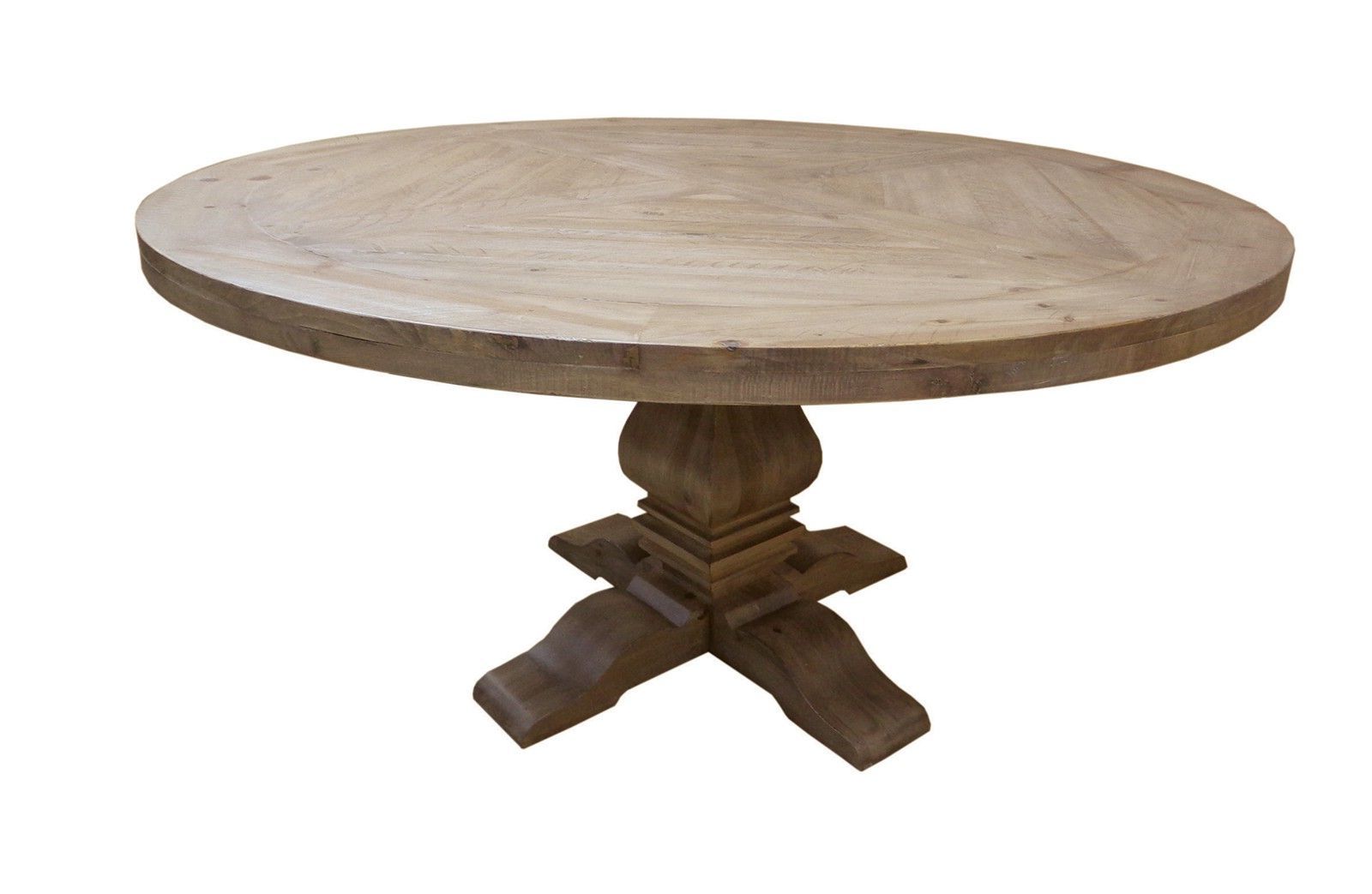 Monogram 48'' Solid Oak Pedestal Dining Tables With Most Current Florence Warm Natural Round Dining Table (View 6 of 20)