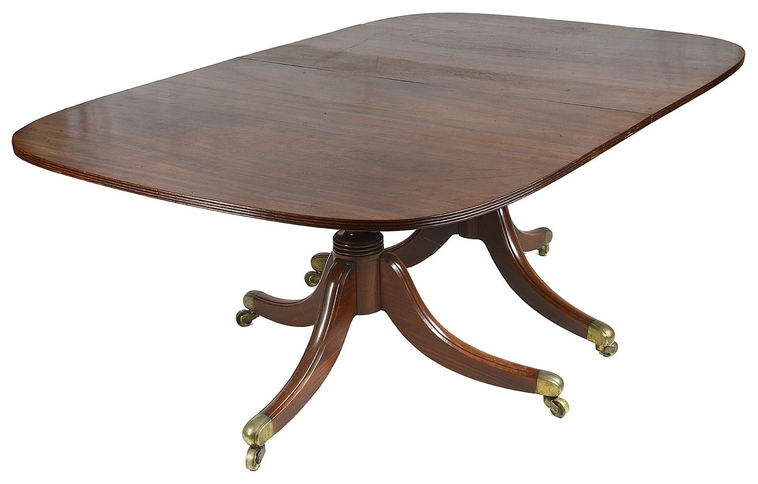 Most Current 47'' Pedestal Dining Tables With Regard To Regency Period Mahogany Twin Pedestal Dining Table (View 4 of 20)