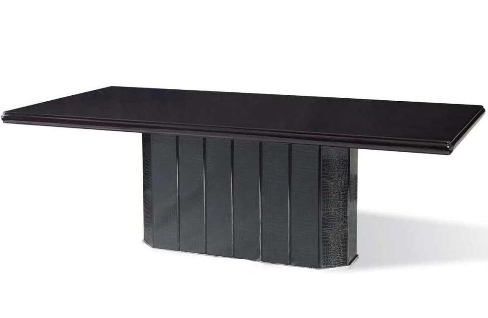 Most Current Cainsville 32'' Dining Tables Pertaining To Luxury Black Crocodile Dining Table Vg  (View 11 of 20)