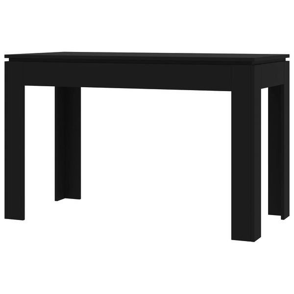 Most Current Grimaldo 23.6'' Iron Dining Tables Within Shop Vidaxl Dining Table Black 47.2"x23.6"x29.9" Chipboard (Gallery 8 of 20)