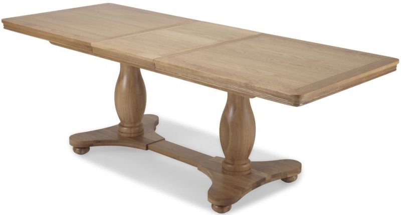 Most Current Jazmin Pedestal Dining Tables With Regard To Georgina Natural Oak Double Pedestal Extending Dining (View 11 of 20)