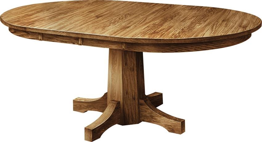 Most Current Pinnacle Single Pedestal Dining Room Table From Intended For Kirt Pedestal Dining Tables (View 3 of 20)
