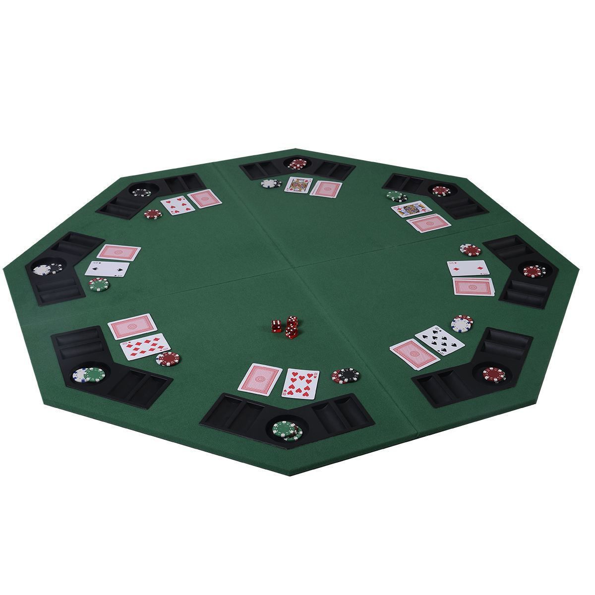 Most Popular 48" 6 – Player Poker Tables Inside Convenience Boutique / Poker Table Top With Carrying Case (View 3 of 20)