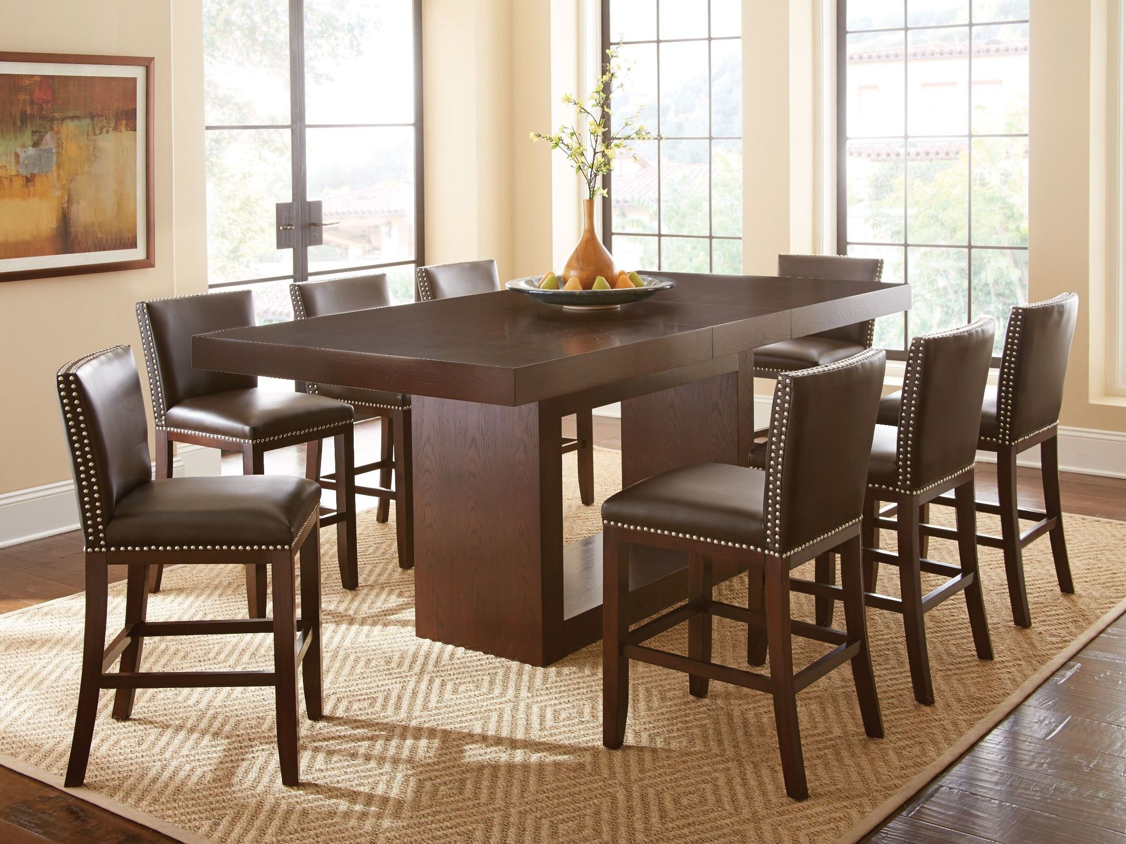Most Popular Dankrad Bar Height Dining Tables In Antonio Extendable Rectangular Counter Height Dining Table (Gallery 14 of 20)