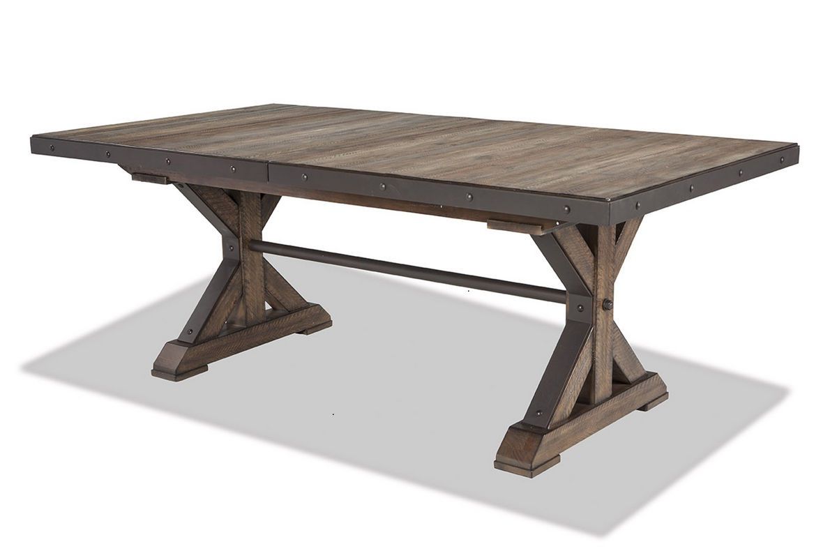 Most Popular Kara Trestle Dining Tables Inside Intercon Taos Trestle Table (View 11 of 20)