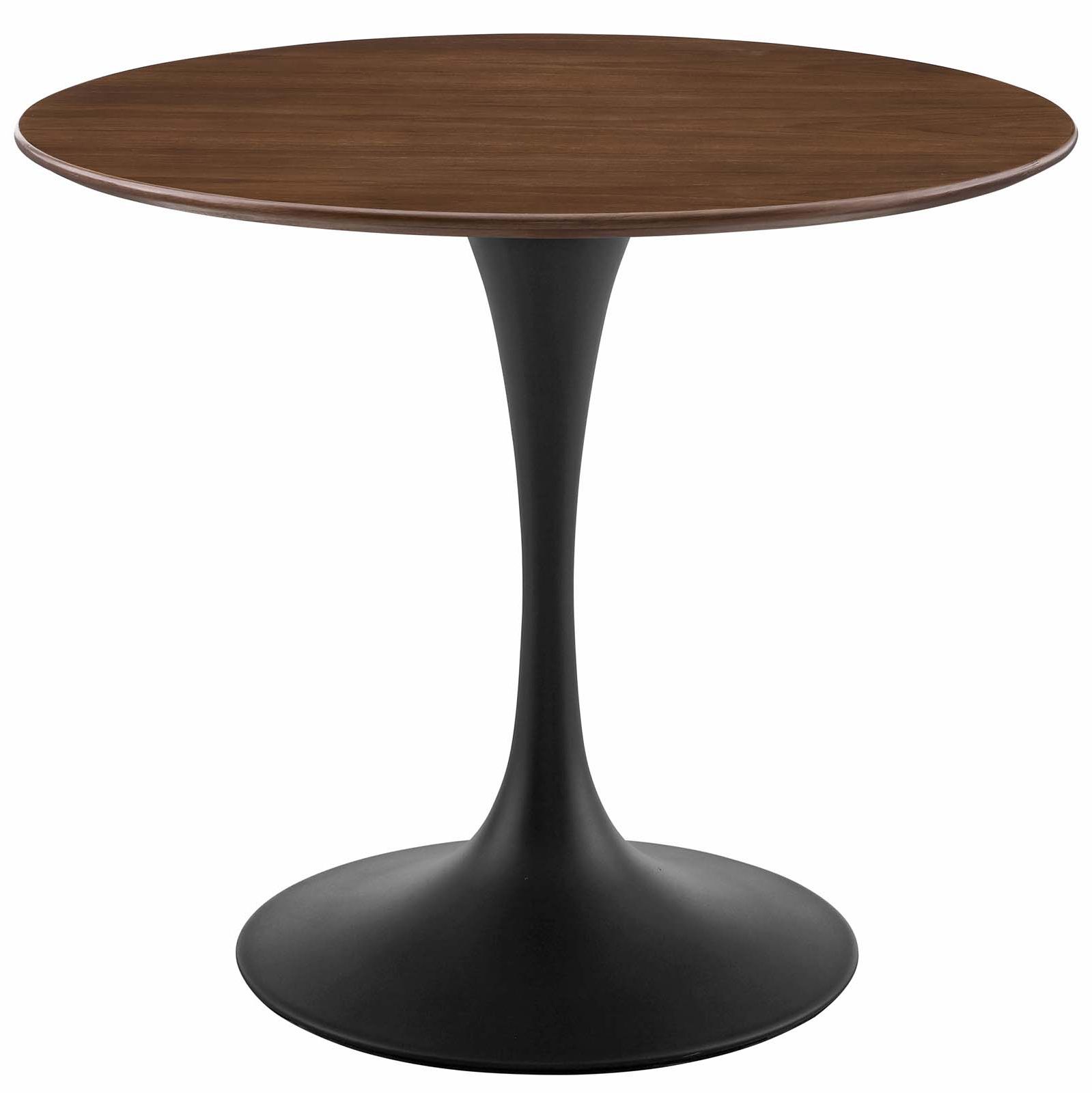 Most Popular Lippa 36" Round Walnut Dining Table Within Montauk 36'' Dining Tables (View 17 of 20)